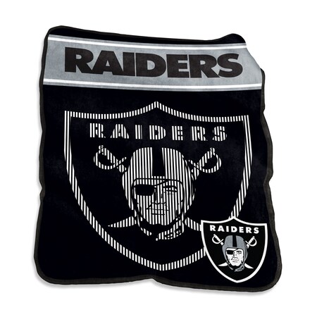Logo Brands Las Vegas Raiders 60x80 Raschel Throw 623-26X
